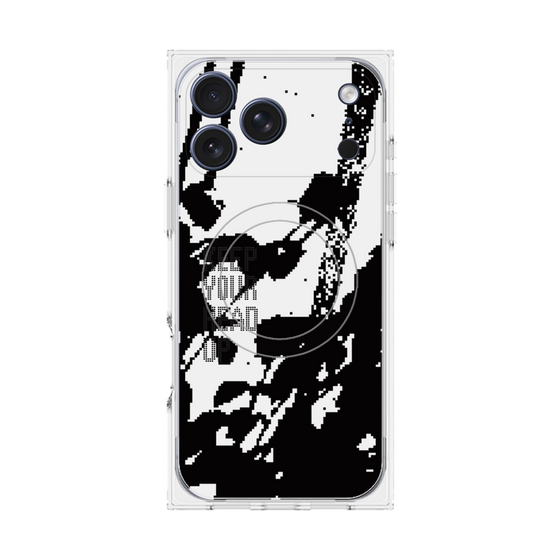 Premium Square Case with MagSafe［ Original - Dot Overlay - KEEP YOUR HEAD UP/C ］