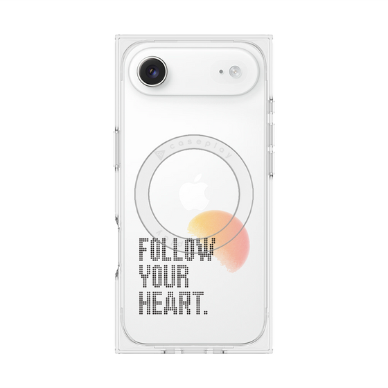 Premium Square Case with MagSafe［ Original - Dot Overlay - FOLLOW YOUR HEART/A ］