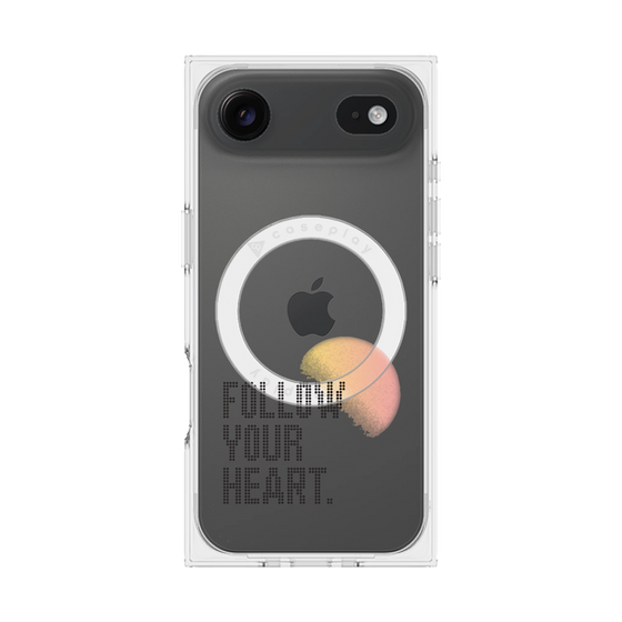 Premium Square Case with MagSafe［ Original - Dot Overlay - FOLLOW YOUR HEART/A ］