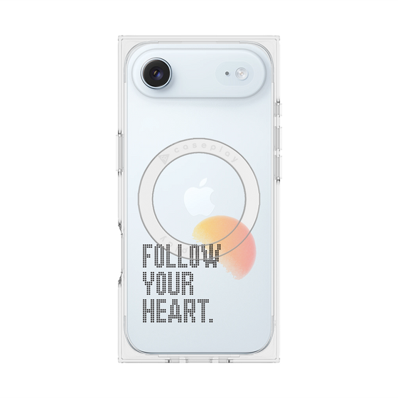 Premium Square Case with MagSafe［ Original - Dot Overlay - FOLLOW YOUR HEART/A ］
