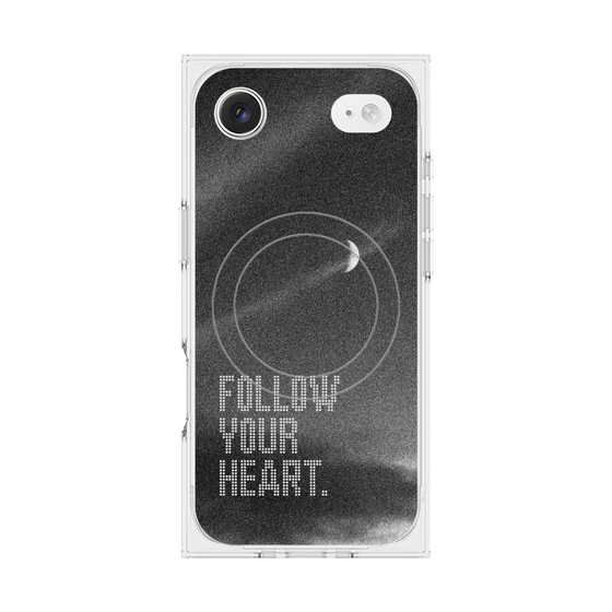 Premium Square Case with MagSafe［ Original - Dot Overlay - FOLLOW YOUR HEART/B ］