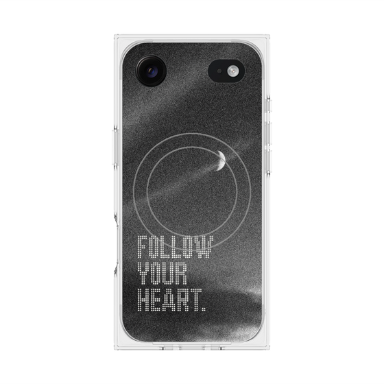 Premium Square Case with MagSafe［ Original - Dot Overlay - FOLLOW YOUR HEART/B ］