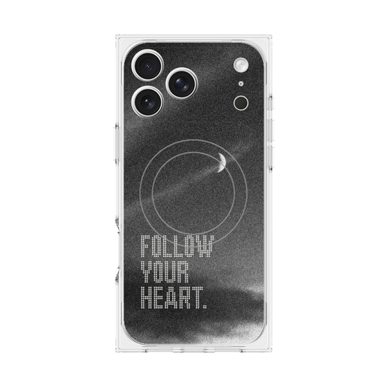 Premium Square Case with MagSafe［ Original - Dot Overlay - FOLLOW YOUR HEART/B ］