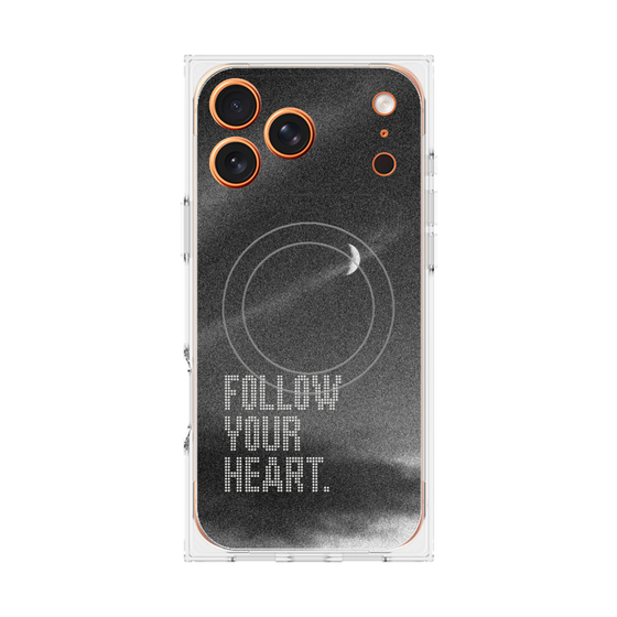 Premium Square Case with MagSafe［ Original - Dot Overlay - FOLLOW YOUR HEART/B ］