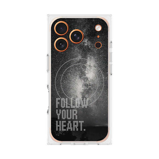 Premium Square Case with MagSafe［ Original - Dot Overlay - FOLLOW YOUR HEART/C ］