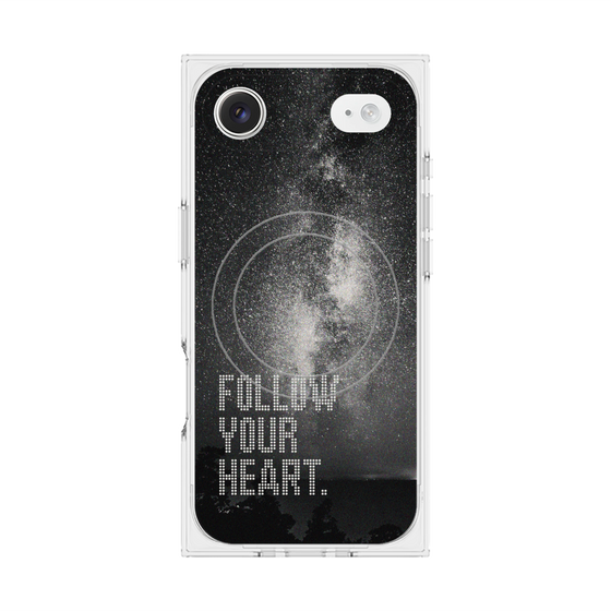 Premium Square Case with MagSafe［ Original - Dot Overlay - FOLLOW YOUR HEART/C ］