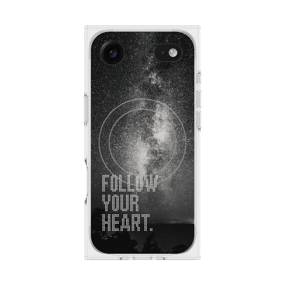 Premium Square Case with MagSafe［ Original - Dot Overlay - FOLLOW YOUR HEART/C ］