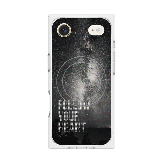 Premium Square Case with MagSafe［ Original - Dot Overlay - FOLLOW YOUR HEART/C ］