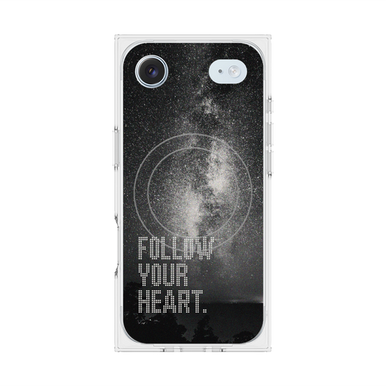 Premium Square Case with MagSafe［ Original - Dot Overlay - FOLLOW YOUR HEART/C ］