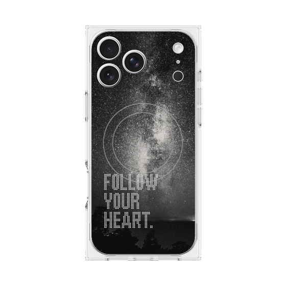 Premium Square Case with MagSafe［ Original - Dot Overlay - FOLLOW YOUR HEART/C ］