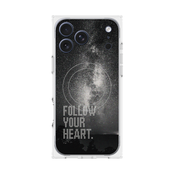 Premium Square Case with MagSafe［ Original - Dot Overlay - FOLLOW YOUR HEART/C ］