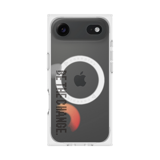 Premium Square Case with MagSafe［ Original - Dot Overlay - BE THE CHANGE/A ］