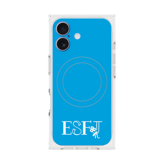 Premium Square Case with MagSafe［ Original - ESFJ Consul - Alphabet - Blue ］
