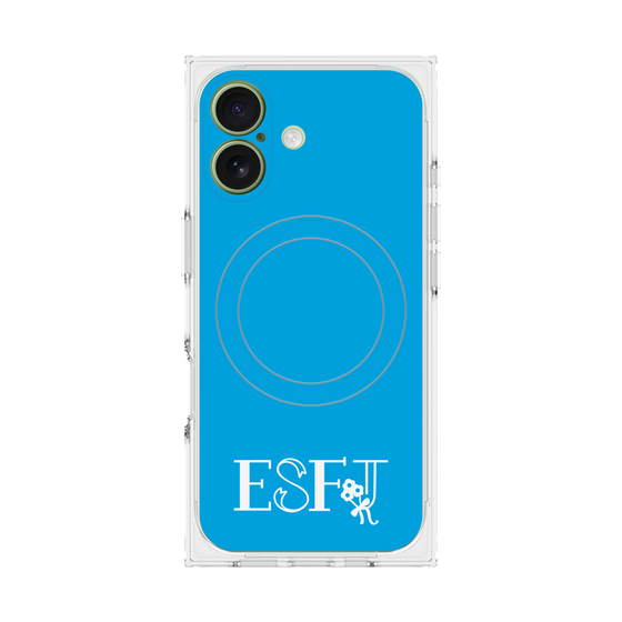 Premium Square Case with MagSafe［ Original - ESFJ Consul - Alphabet - Blue ］