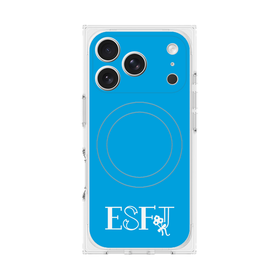 Premium Square Case with MagSafe［ Original - ESFJ Consul - Alphabet - Blue ］