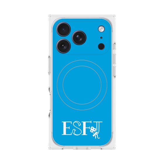 Premium Square Case with MagSafe［ Original - ESFJ Consul - Alphabet - Blue ］