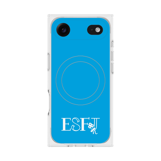 Premium Square Case with MagSafe［ Original - ESFJ Consul - Alphabet - Blue ］