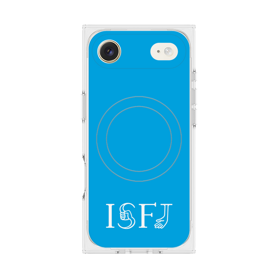 Premium Square Case with MagSafe［ Original - ISFJ Defender - Alphabet - Blue ］