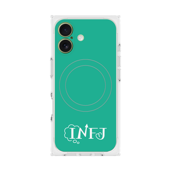 Premium Square Case with MagSafe［ Original - INFJ Advocate - Alphabet - Green ］