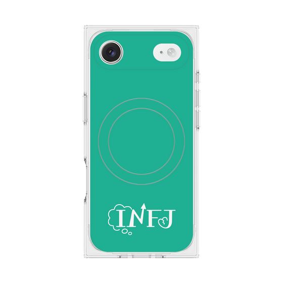 Premium Square Case with MagSafe［ Original - INFJ Advocate - Alphabet - Green ］