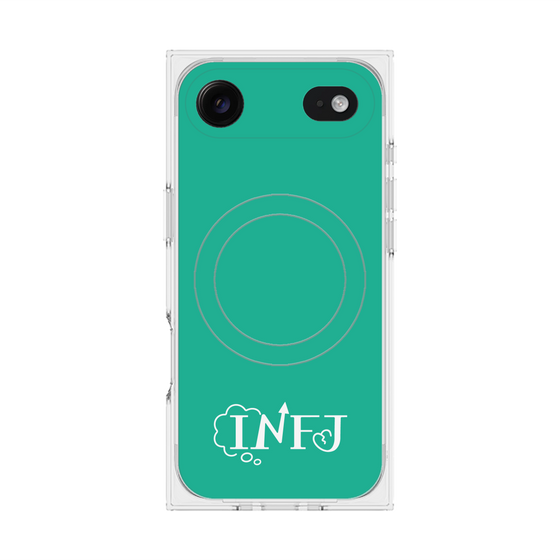 Premium Square Case with MagSafe［ Original - INFJ Advocate - Alphabet - Green ］