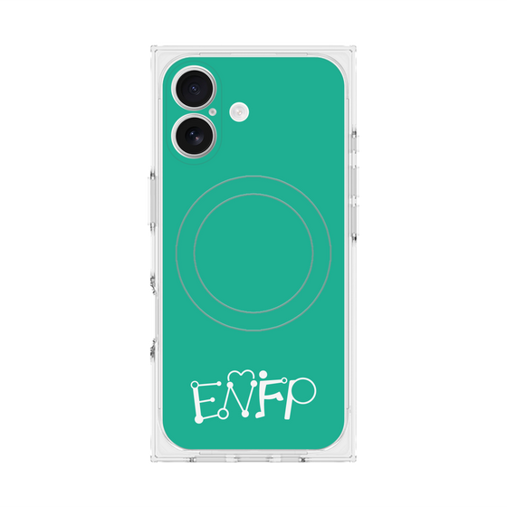 Premium Square Case with MagSafe［ Original - ENFP Campaigner - Alphabet - Green ］