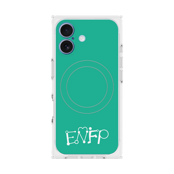 Premium Square Case with MagSafe［ Original - ENFP Campaigner - Alphabet - Green ］