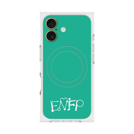 Premium Square Case with MagSafe［ Original - ENFP Campaigner - Alphabet - Green ］