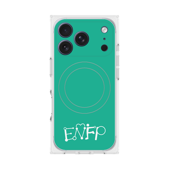 Premium Square Case with MagSafe［ Original - ENFP Campaigner - Alphabet - Green ］
