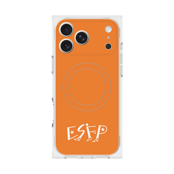 Premium Square Case with MagSafe［ Original - ESFP Entertainer - Alphabet - Orange ］