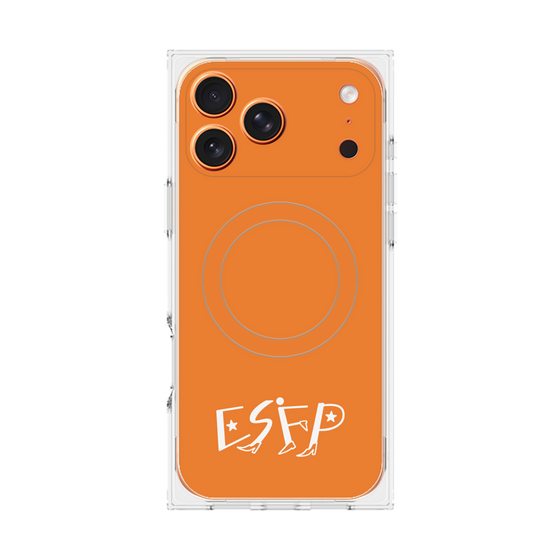 Premium Square Case with MagSafe［ Original - ESFP Entertainer - Alphabet - Orange ］