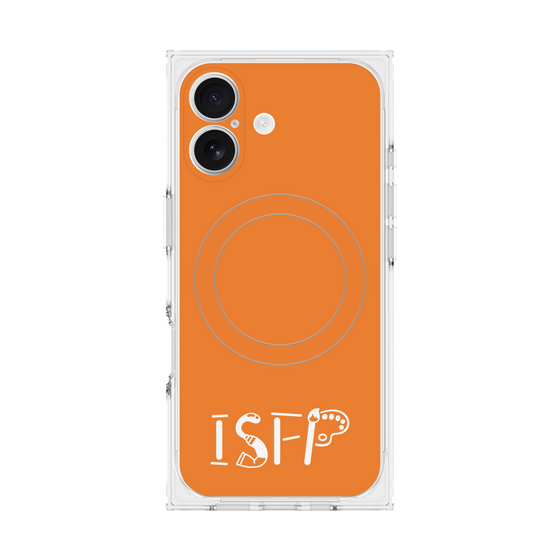 Premium Square Case with MagSafe［ Original - ISFP Adventurer - Alphabet - Orange ］