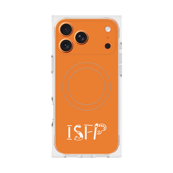 Premium Square Case with MagSafe［ Original - ISFP Adventurer - Alphabet - Orange ］