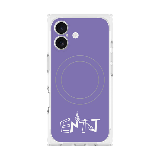 Premium Square Case with MagSafe［ Original - ENTJ Commander - Alphabet - Purple ］