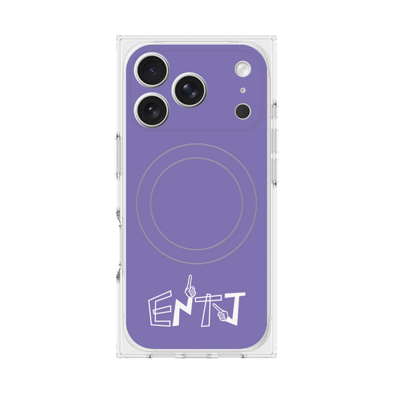 Premium Square Case with MagSafe［ Original - ENTJ Commander - Alphabet - Purple ］