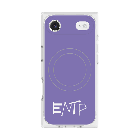 Premium Square Case with MagSafe［ Original - ENTP Debater - Alphabet - Purple ］