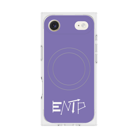 Premium Square Case with MagSafe［ Original - ENTP Debater - Alphabet - Purple ］