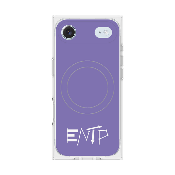 Premium Square Case with MagSafe［ Original - ENTP Debater - Alphabet - Purple ］