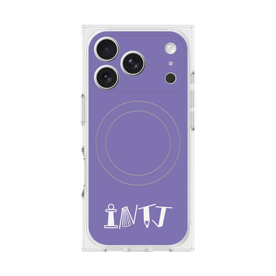 Premium Square Case with MagSafe［ Original - INTJ Architect - Alphabet - Purple ］