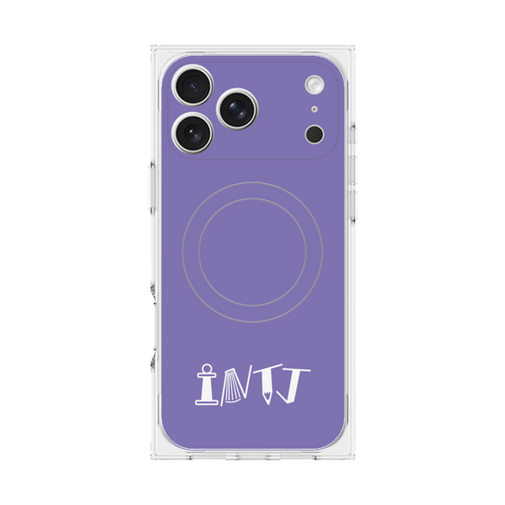 Premium Square Case with MagSafe［ Original - INTJ Architect - Alphabet - Purple ］