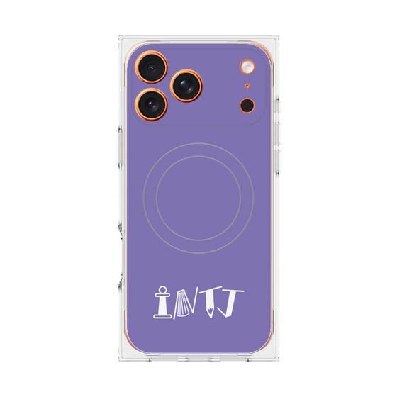 Premium Square Case with MagSafe［ Original - INTJ Architect - Alphabet - Purple ］