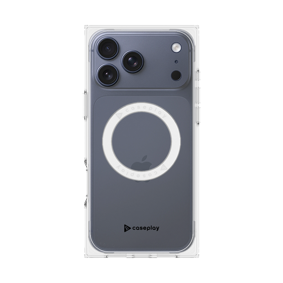 Premium Square Case with MagSafe［ Original - CASEPLAY Logo - Black/A ］