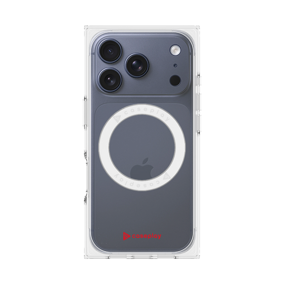 Premium Square Case with MagSafe［ Original - CASEPLAY Logo - Red/A ］