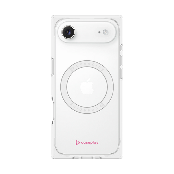 Premium Square Case with MagSafe［ Original - CASEPLAY Logo - Pink/A ］