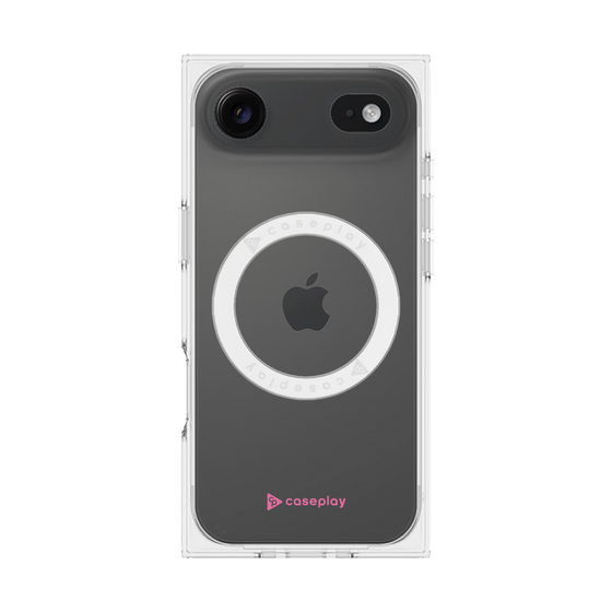 Premium Square Case with MagSafe［ Original - CASEPLAY Logo - Pink/A ］