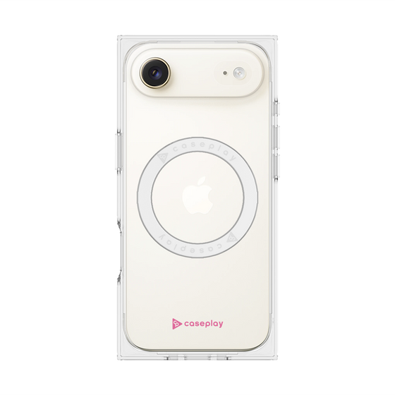 Premium Square Case with MagSafe［ Original - CASEPLAY Logo - Pink/A ］