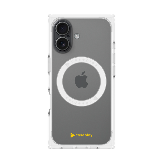 Premium Square Case with MagSafe［ Original - CASEPLAY Logo - Yellow/A ］