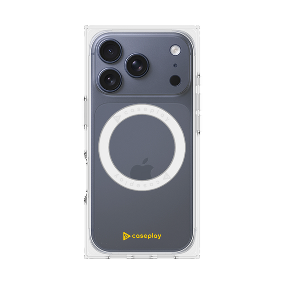 Premium Square Case with MagSafe［ Original - CASEPLAY Logo - Yellow/A ］