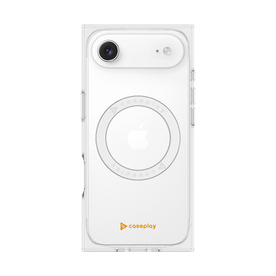 Premium Square Case with MagSafe［ Original - CASEPLAY Logo - Orange/A ］