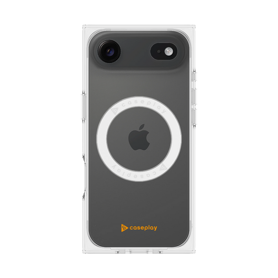 Premium Square Case with MagSafe［ Original - CASEPLAY Logo - Orange/A ］